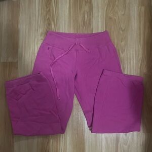 Pink Ralph Lauren Wide Leg Sweatpants